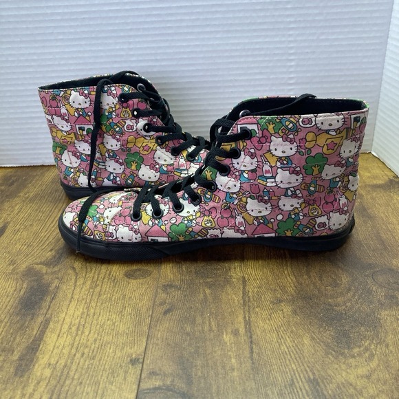 Vans Shoes Hello Kitty Black SK8‎ Hi D-Lo Sanrio Mens 6.5 Women\'s 8